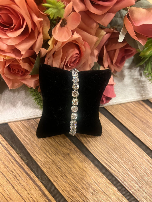 Swarovski round stone tennis bracelet