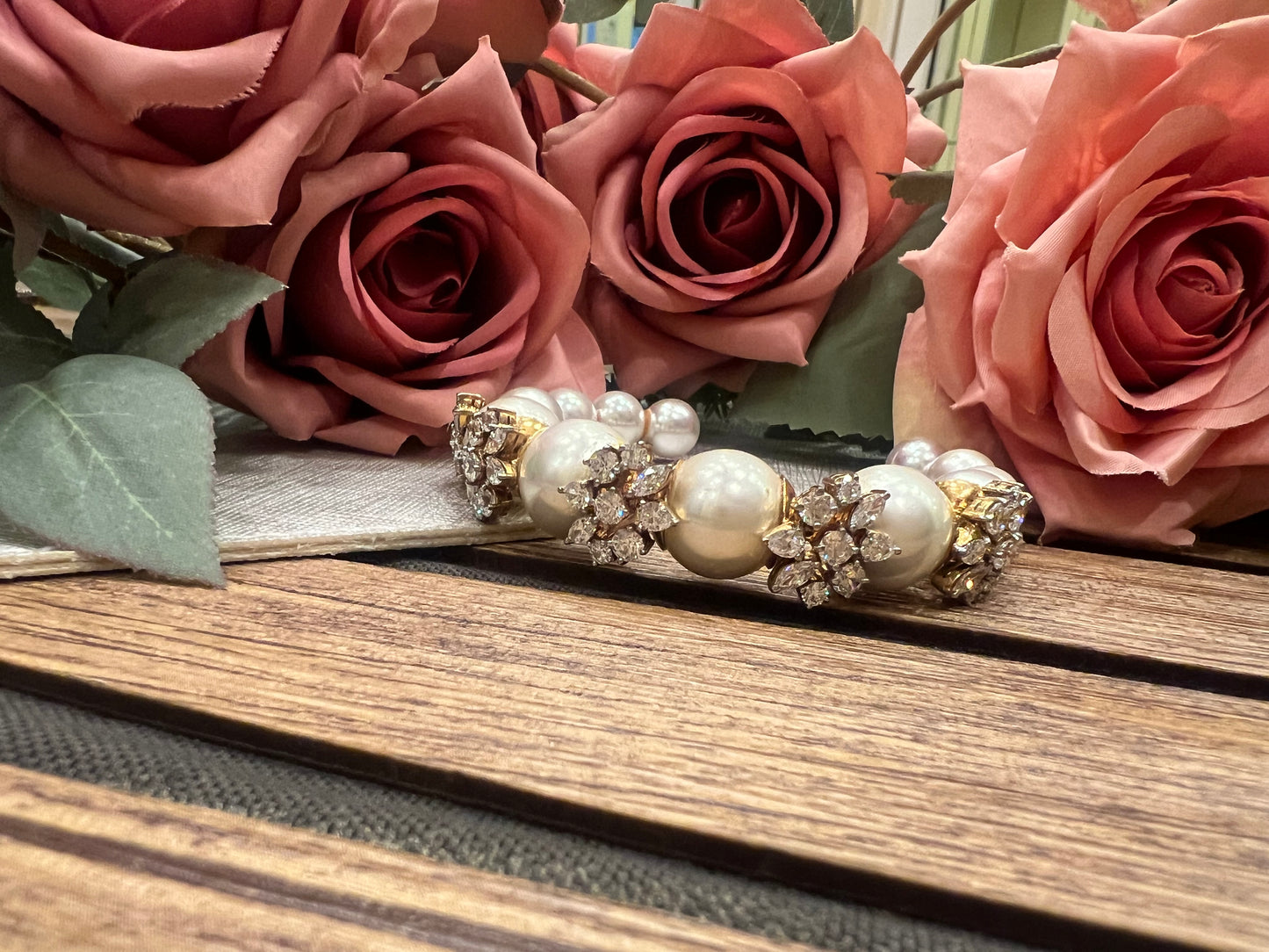 Pearl half bracelet