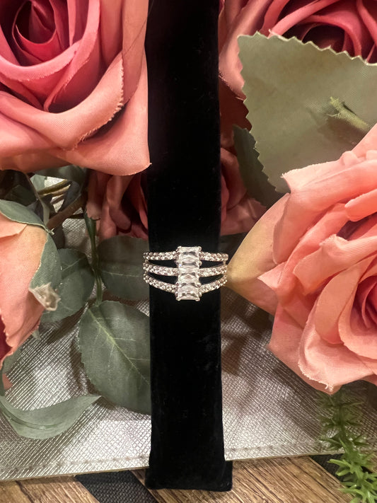 3 tier baguette ring