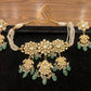 3 flower and paisley choker