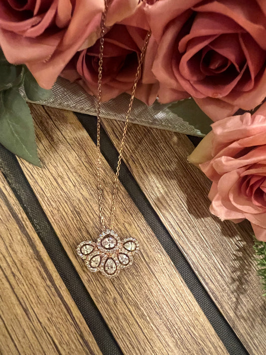 Half flower pendant