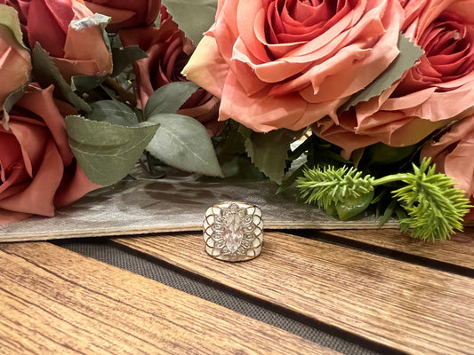 White enamel ring