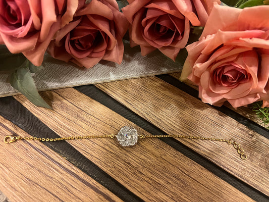 Flower chain bracelet
