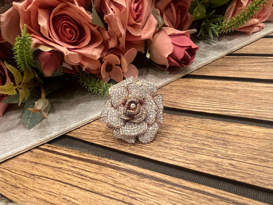 Rose cocktail ring