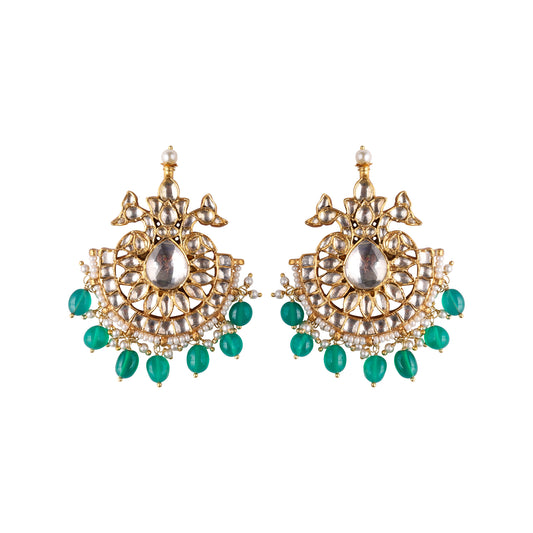 2 peacock big studs