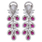 Red Stone Swarovski Statement Earrings
